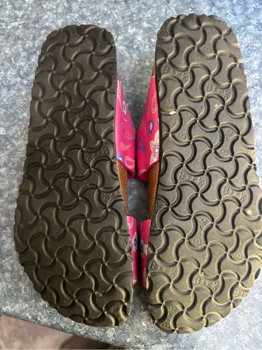 Papillio  Pink Floral Double-Strap Buckle Sandals - Picture 6 of 6